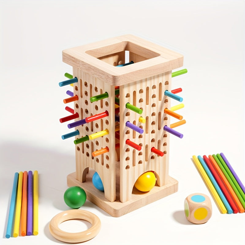 Gioco con bastoncini di legno - divertente ed educativo per bambini