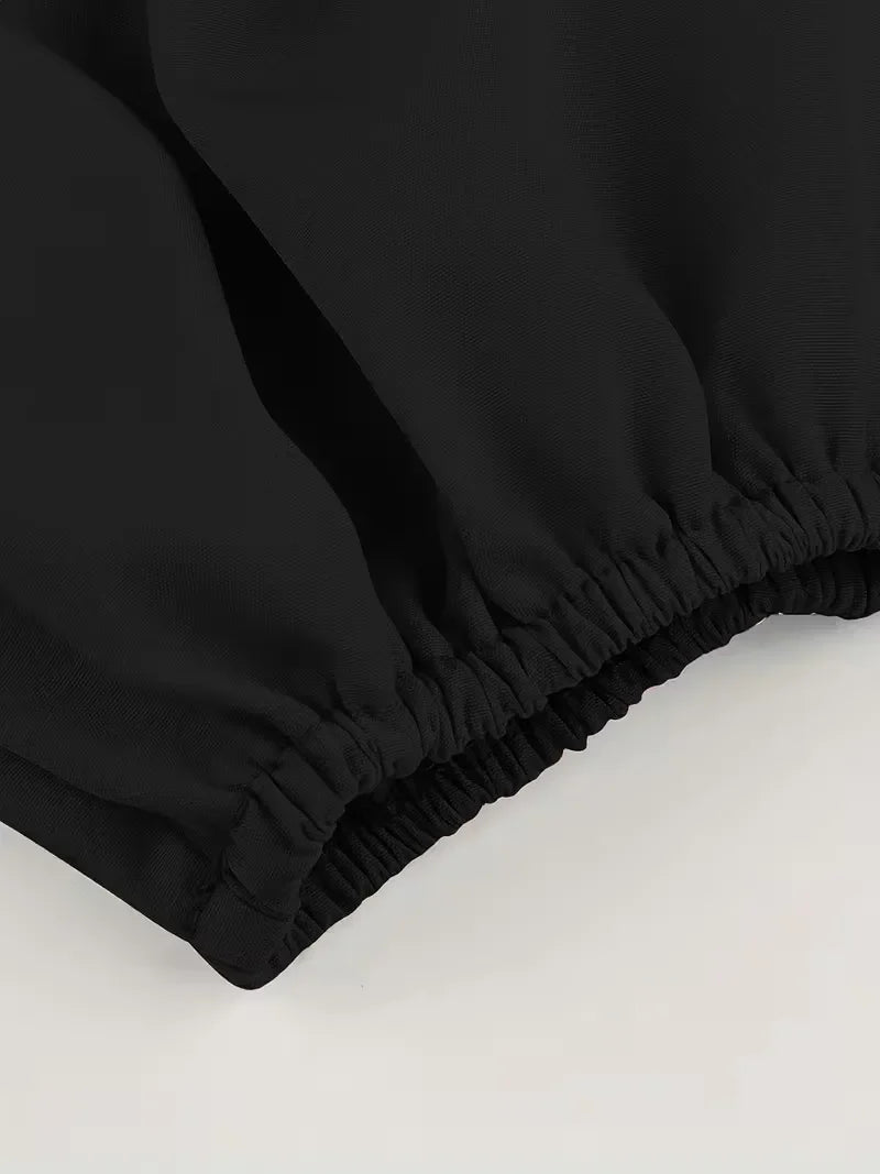 Off-shoulder blouse with bow