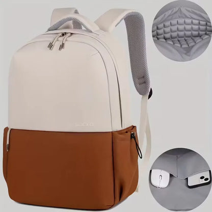 Sac à dos bicolore avec bretelles réglables