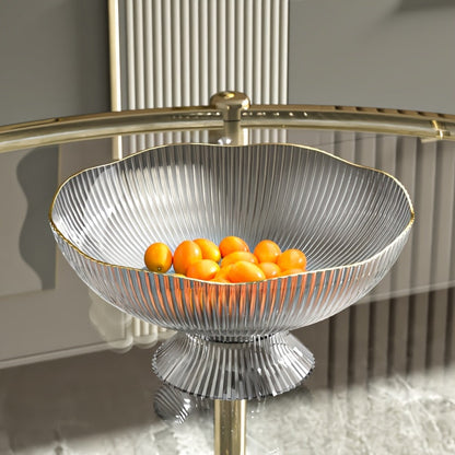 Luxury Transparent Fruit Bowl Made of PET – Decorative and Practical