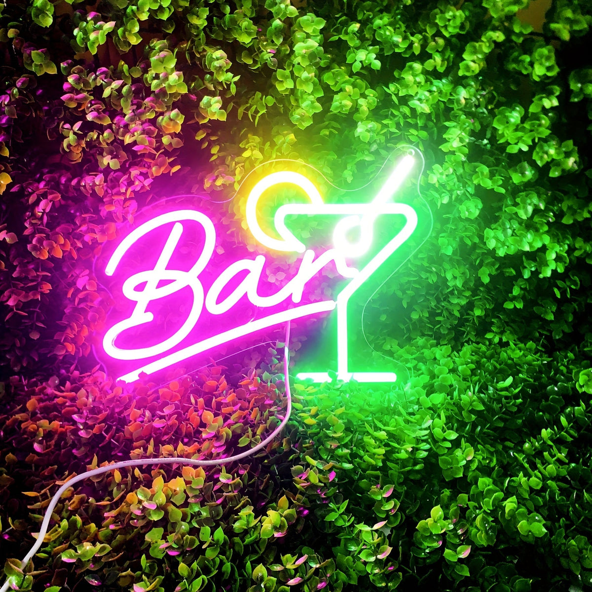 Insegna LED al neon dimmerabile da bar – Alimentazione USB con dimmer