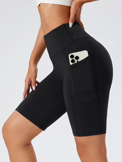 Shorts taille haute coupe slim