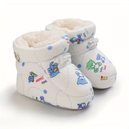 Botines de forro polar adorables y cómodos, fáciles de poner, para bebés y niñas y niños - Happie