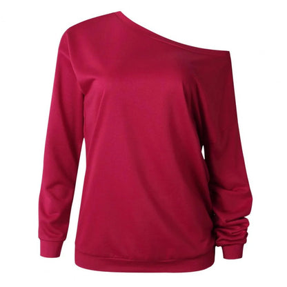 One off-shoulder loose warm women's sweater - Beatrix