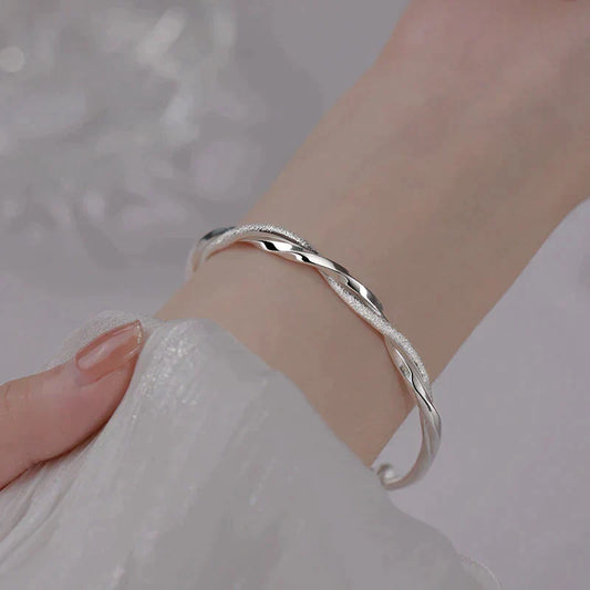 Pulsera de plata retorcida - Carrie