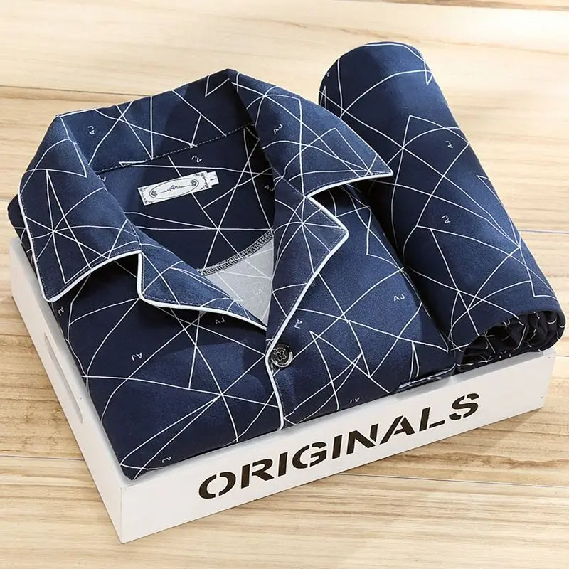 Pyjama set with shirt and button closure - Rex