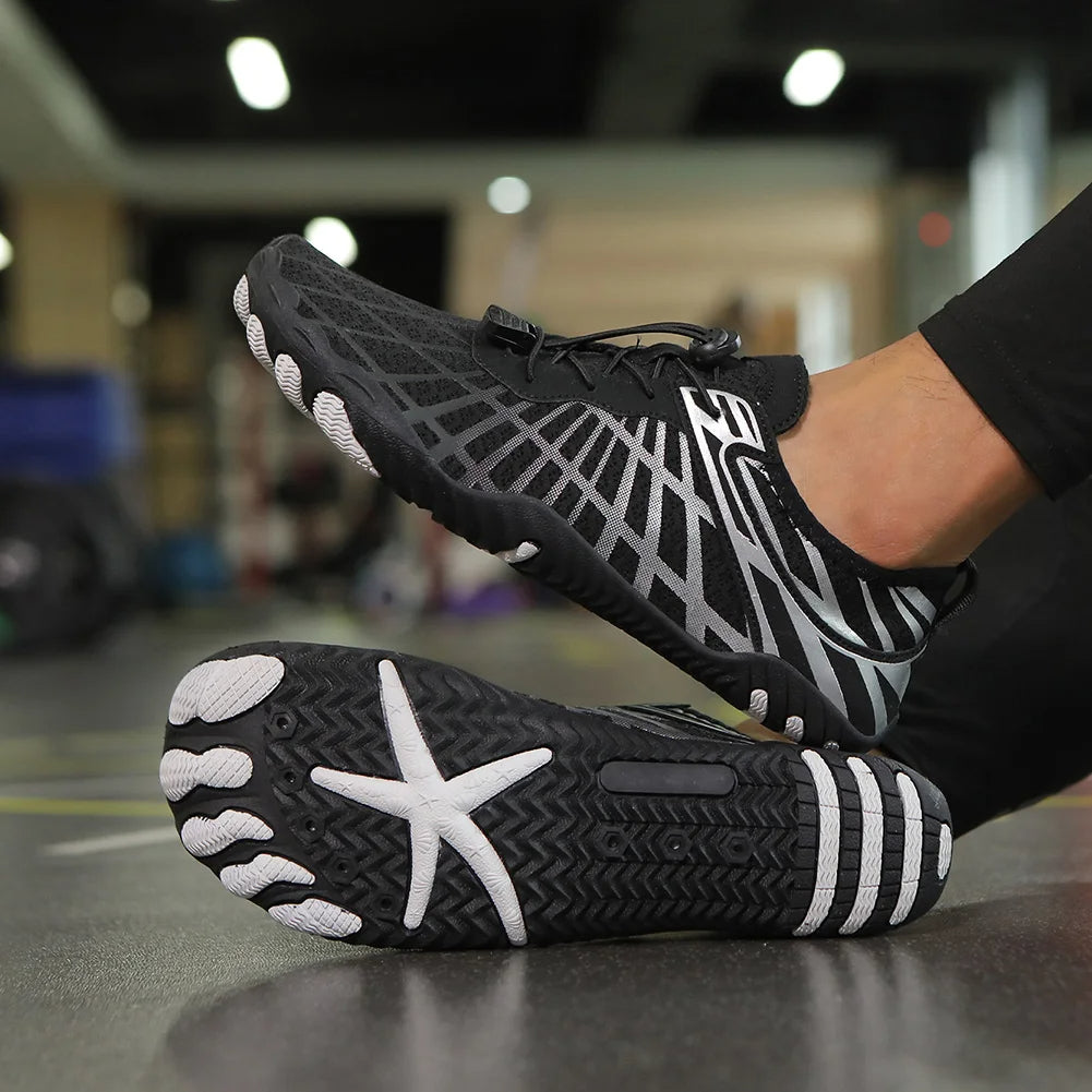 Uniseks waterschoenen met antislipzool en sneldrogend mesh