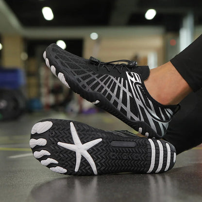Uniseks waterschoenen met antislipzool en sneldrogend mesh