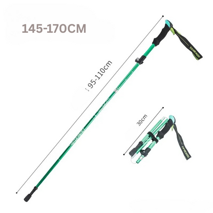 Folding Aluminium Telescopic Walking Stick for Outdoor & Seniors
