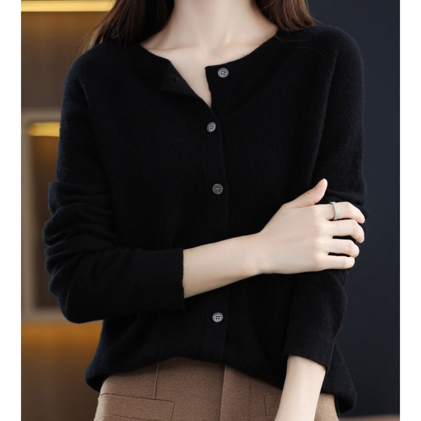 Merino Wool Cashmere Jumper - Marbel