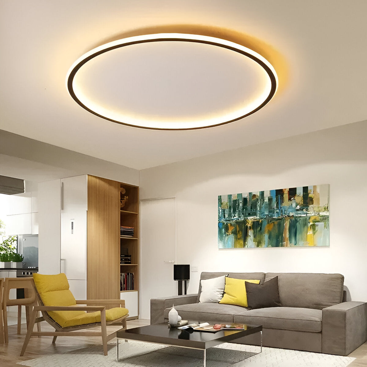 Ultradunne moderne plafondlamp - Stijlvolle ledverlichting