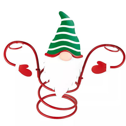 Festive Cheers Wine Glass Holder – Santa & Snowman Design for Festive Tables