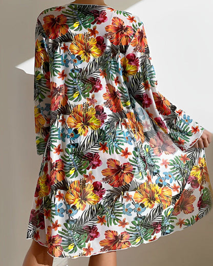 Tamara – Conjunto de bikini estampado tropical para mujer