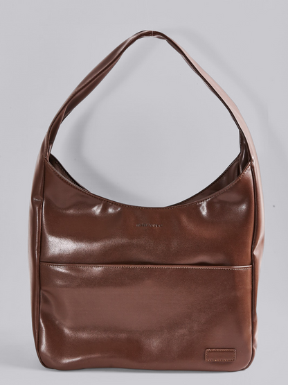 Minimalist Vegan Empty Hobo Shoulder Bag