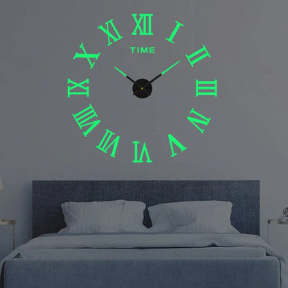 Orologio da parete decorativo con numeri romani – Orologio al quarzo silenzioso per interni moderni