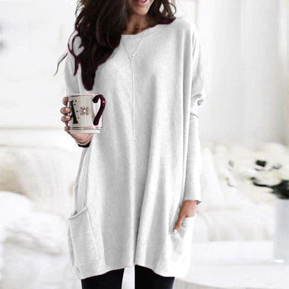 Ladies' Sweater Dress with Pockets