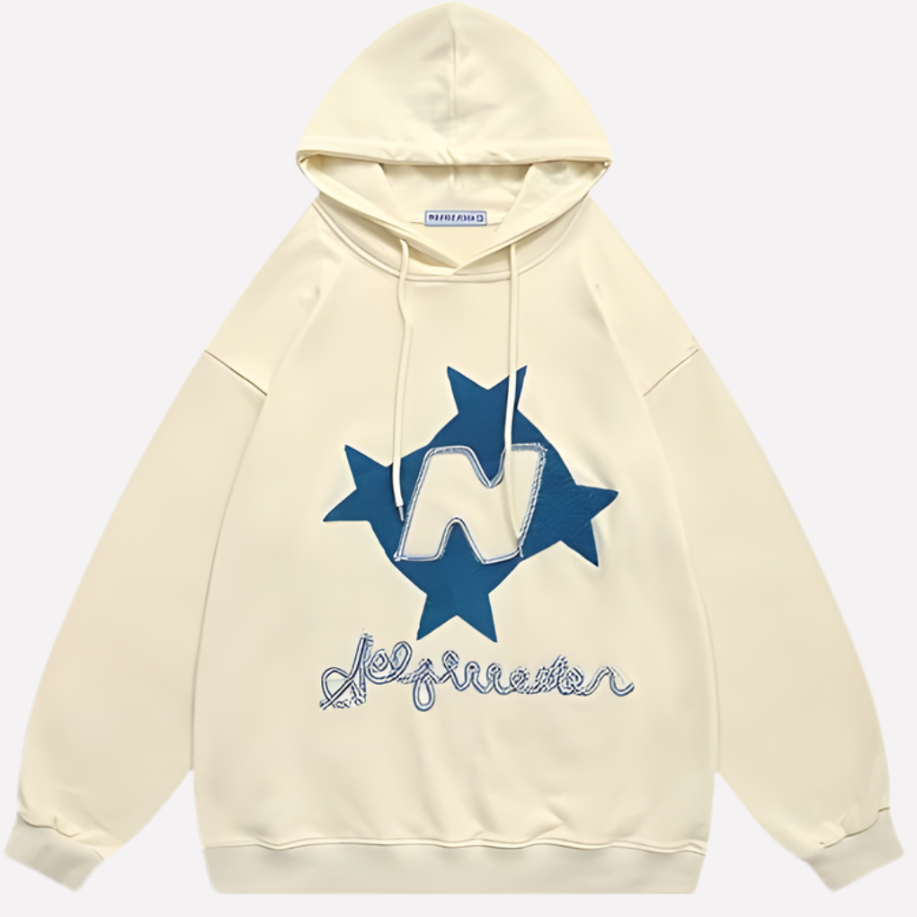 Felpa con cappuccio oversize da donna con grafica