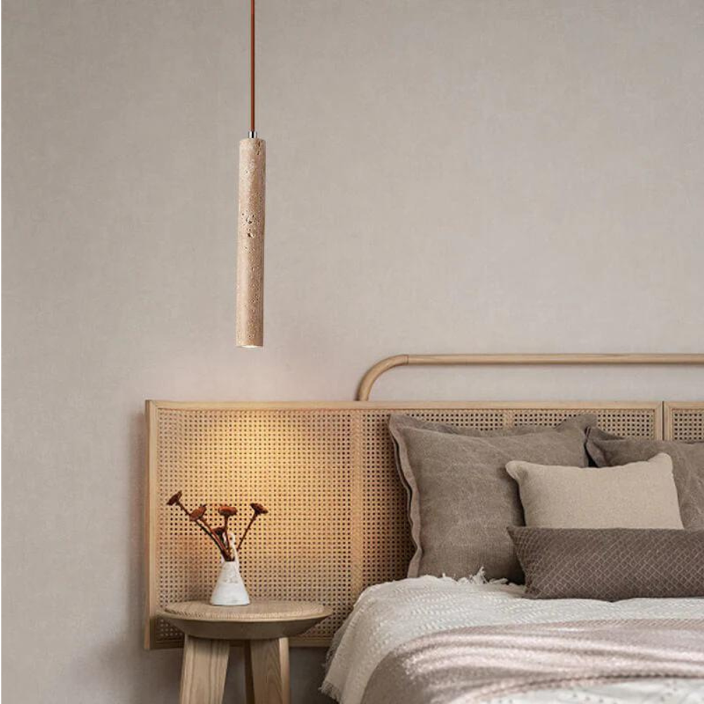 Travertijnen hanglamp - Luxe en elegantie
