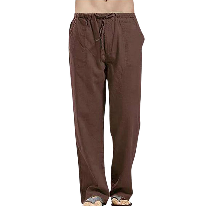 Lightweight Linen Men's Trousers with Oversized Fit
