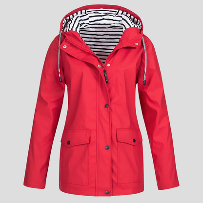 Wasserdichte und winddichte Damenjacke