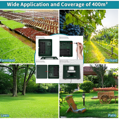 Woodpecker ultrasonic bird deterrent for effective bird control