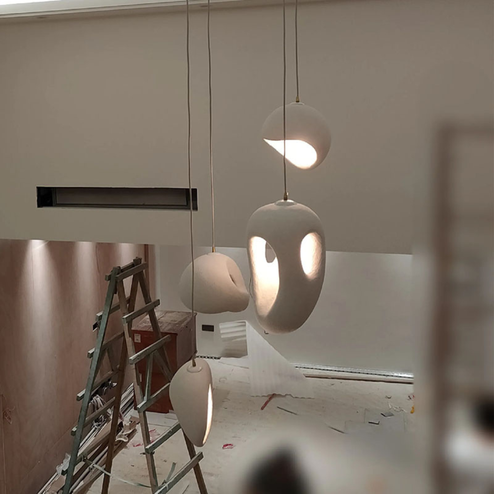 Pendant Light with Organic Style and Warm Light