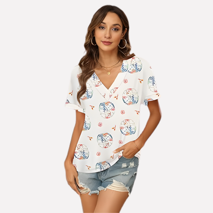 Women's V-Neck Short Sleeve T-Shirt