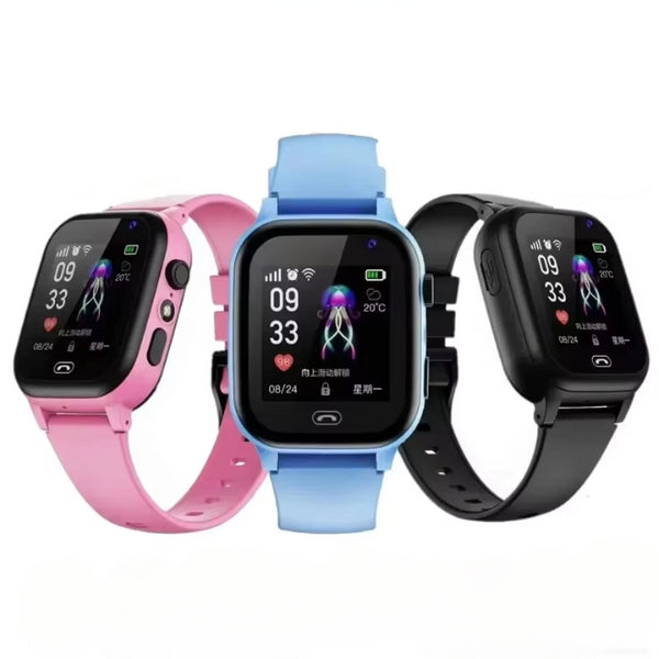 GPS-Smartwatch für Kinder mit Videoanruf und SOS-Funktion – Echtzeit-Standort, Kamera und wasserdichtes Design