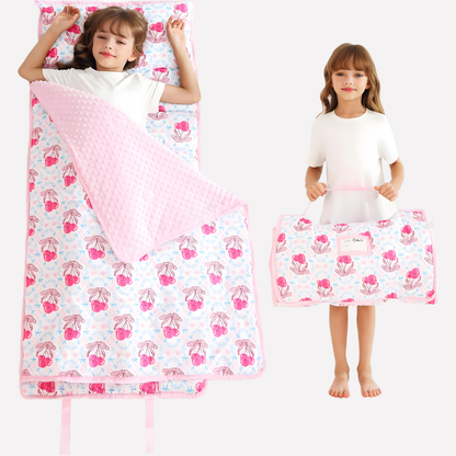 Toddler Nap Mat with Pillow and Blanket
