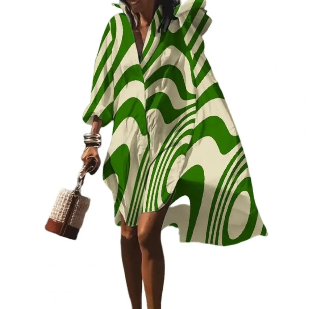 Sorelle – Loose-Fitting Summer Dress with Boho Print