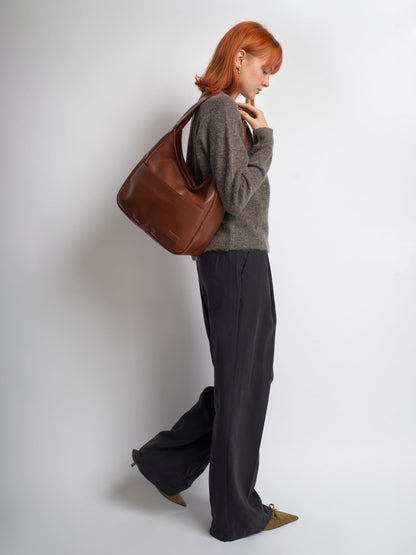 Minimalist Vegan Empty Hobo Shoulder Bag