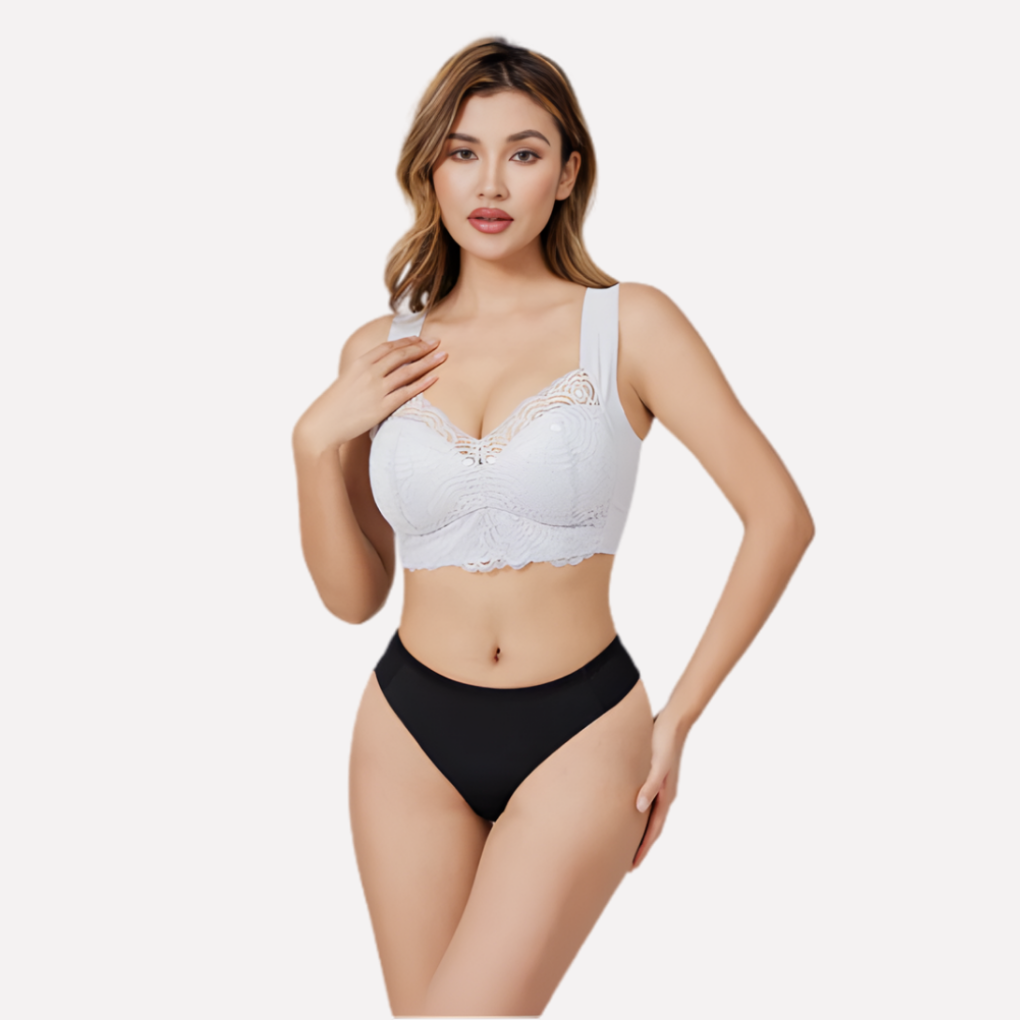 Push-up bra without underwire