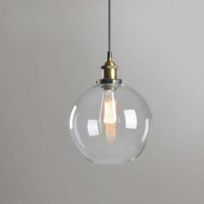 Vintage Industrial Pendant Light – Glass & Metal