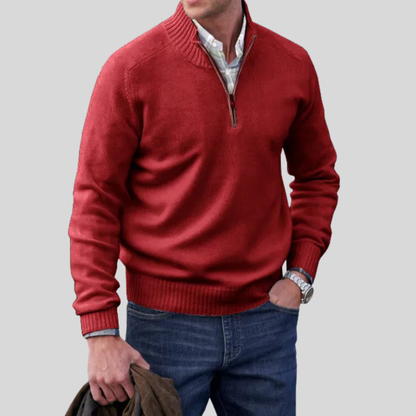 Men's Zip Front Sweater
