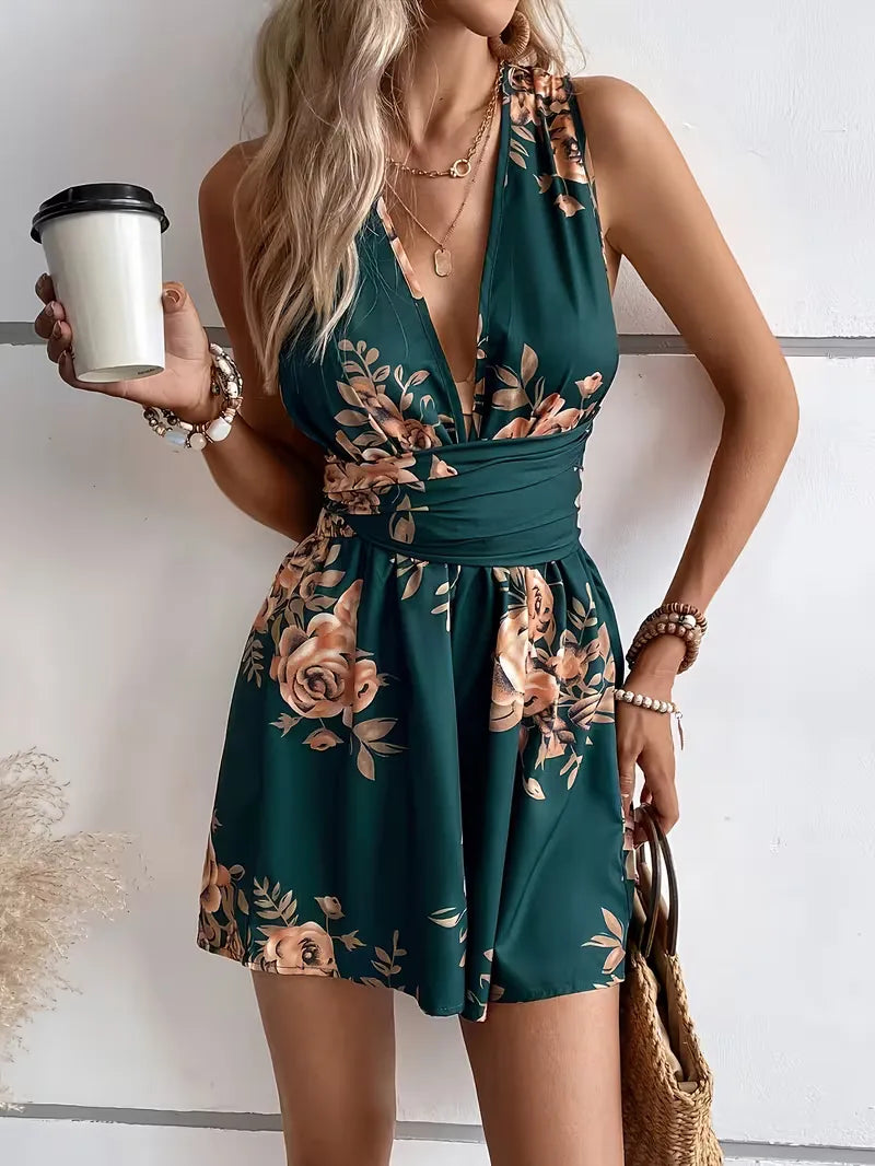 Floral Print Jumpsuit