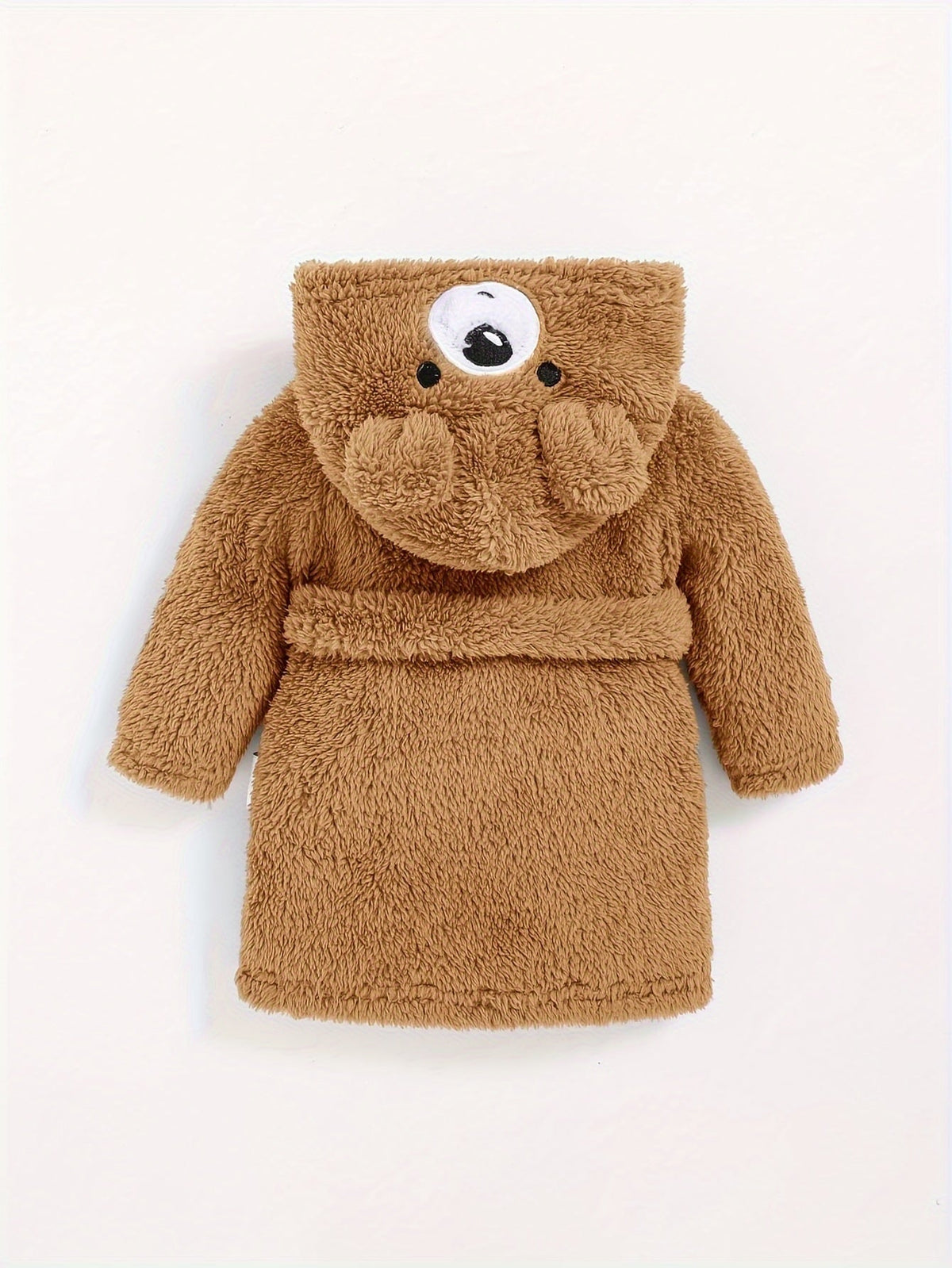 Roupão com capuz para bebé – roupão macio de tecido teddy para bebés e crianças pequenas, ideal para o inverno