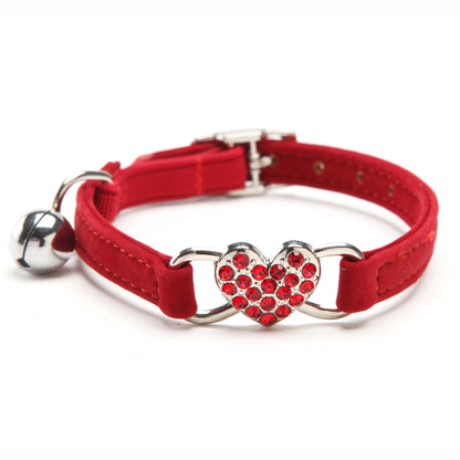 Sparkling Heart Cat Collar – Add a Luxurious Touch to Your Cat's Look