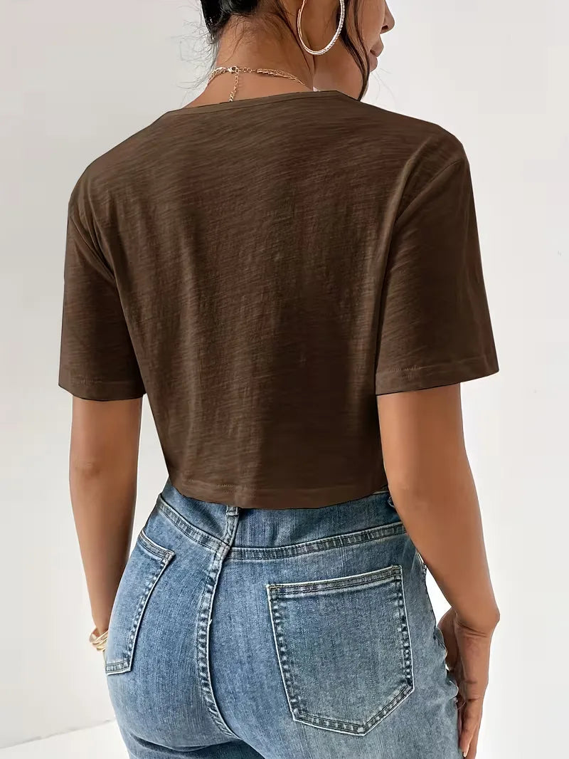 T-shirt avec détail torsadé