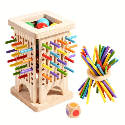 Gioco con bastoncini di legno - divertente ed educativo per bambini