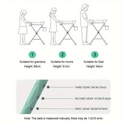 Adjustable and Portable Changing Table for Babies – Perfect for Organisation and Comfort