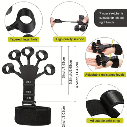 Set d’entraîneurs de main PowerGrip - 5-en-1 pour renforcer les mains et les avant-bras