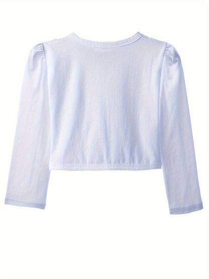 Girls' Cardigan with Lace Detail - Choi