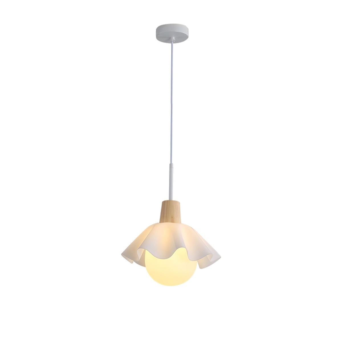 Nordic Wooden Pendant Lamp – Minimalist & Refined