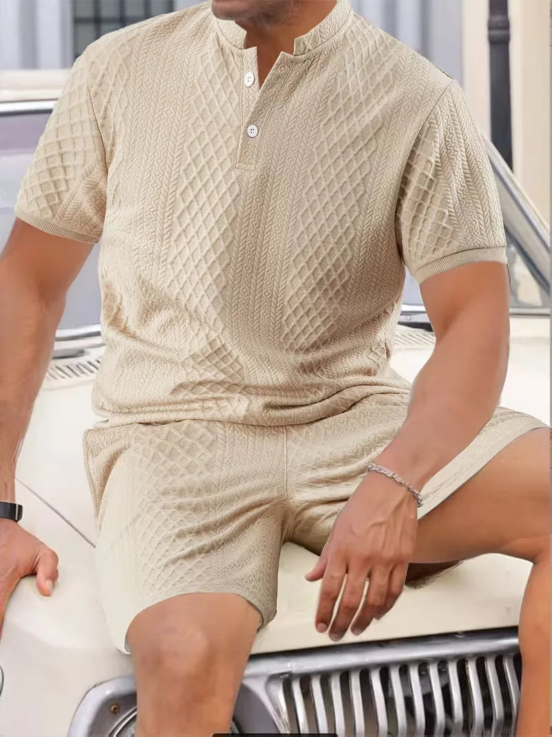 Ensemble de vêtements d'été avec motif jacquard