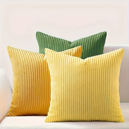 Bohemian Rib Cushion Cover with Stripe Pattern – Soft, Stylish and Decorative