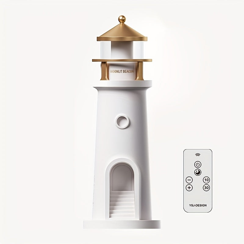 Lampada da tavolo decorativa a forma di faro con luce regolabile, per gli interni
