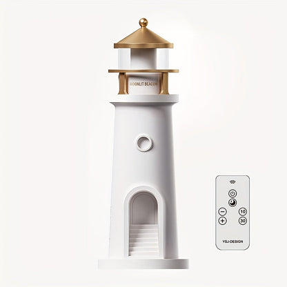 Lampada da tavolo decorativa a forma di faro con luce regolabile, per gli interni
