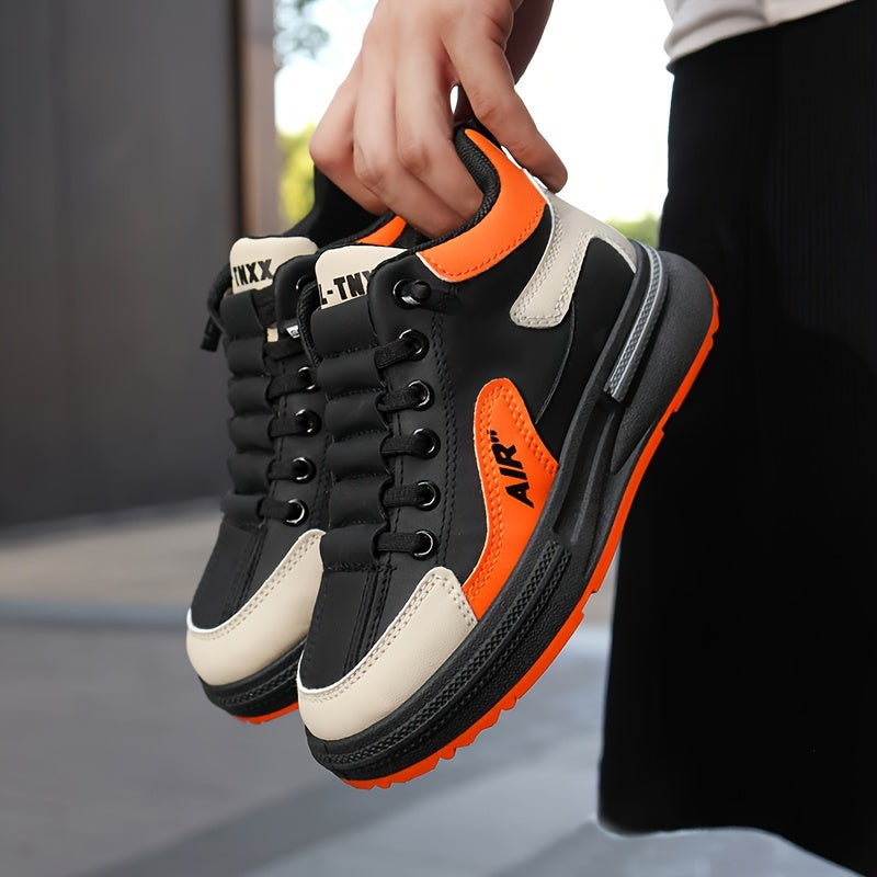 Boys' shoes, comfortable non-slip lace-up shoes with a soft sole - Leon