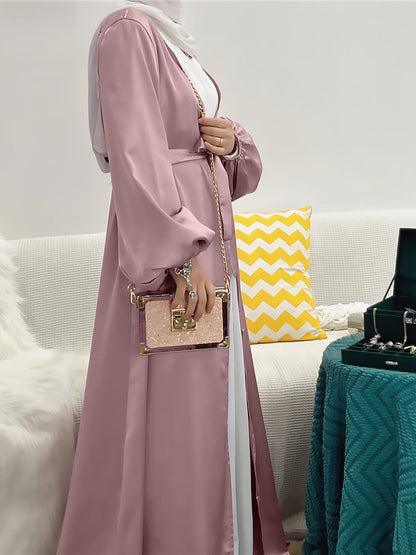 Elegantes Abaya-Kleid mit Gürtel – Eva