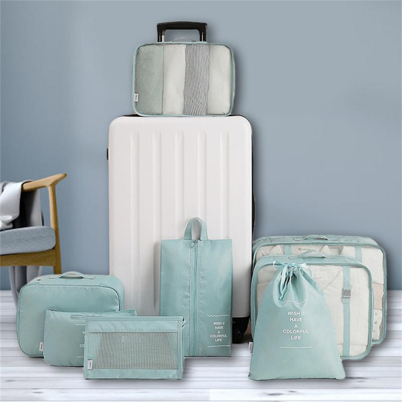 8-Piece Travel Set – Luggage Dividers & Organizer Cubes